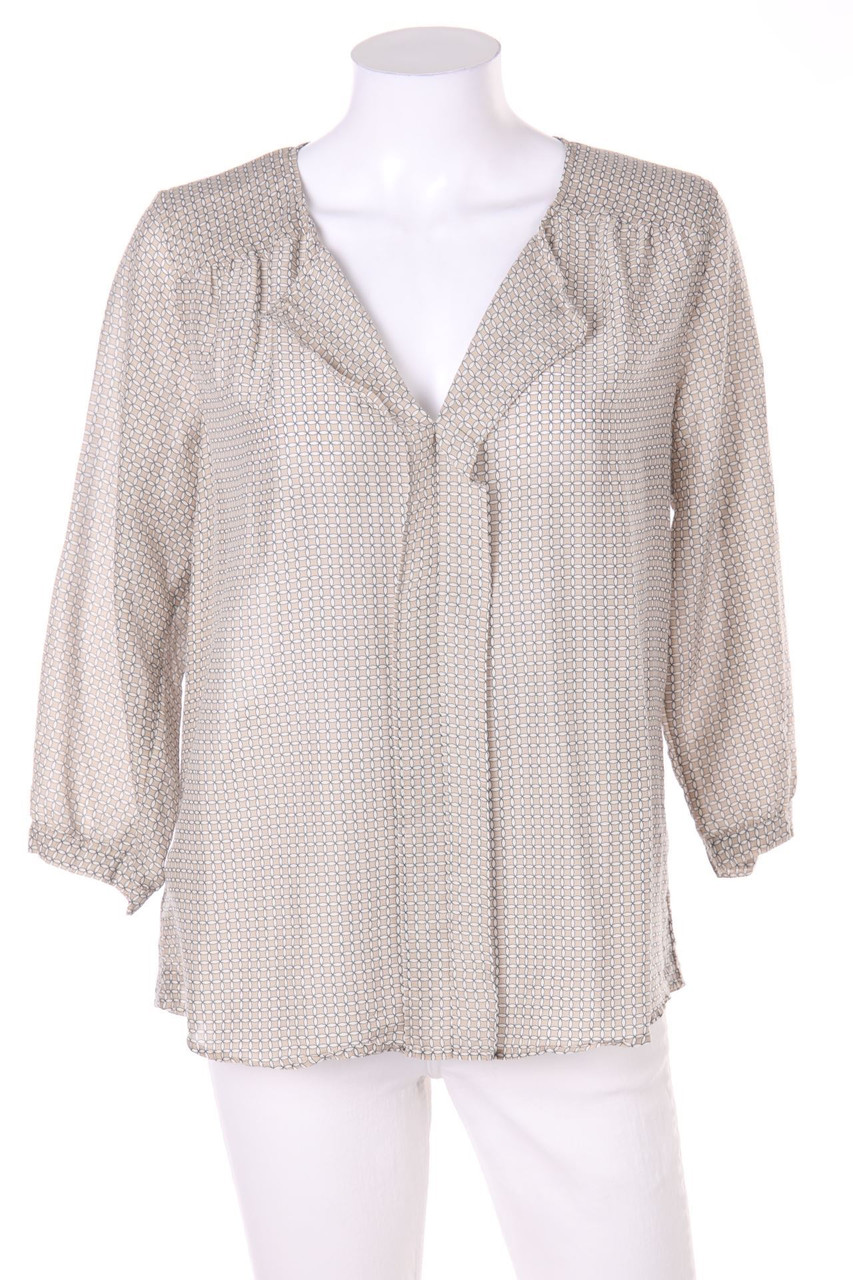 paul kehl - Blouse with 3/4 Sleeve with Geo Pattern - D 36