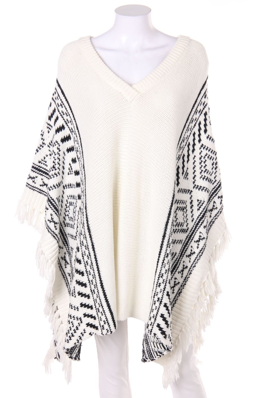 NOA NOA - Poncho with Tassels - ONE SIZE