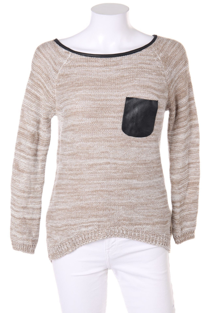 VERT de RAGE - Strick-Pullover mit Metallic-Effekt - S