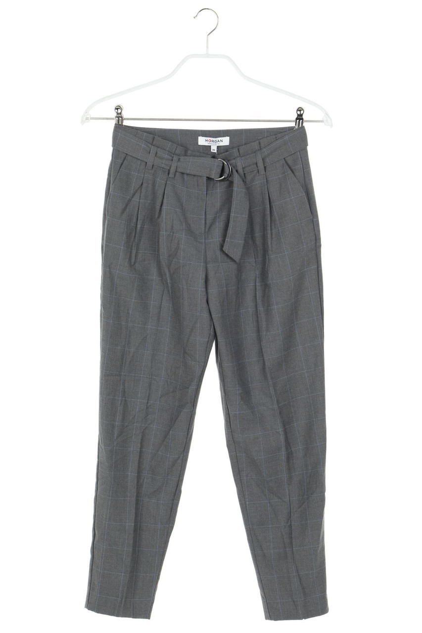 MORGAN - Paperbag Pants, Checked - D 34