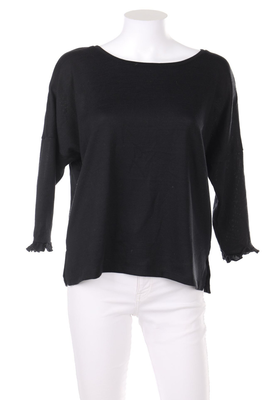 CALLIOPE - Batwing-Pullover mit Rüschen - S