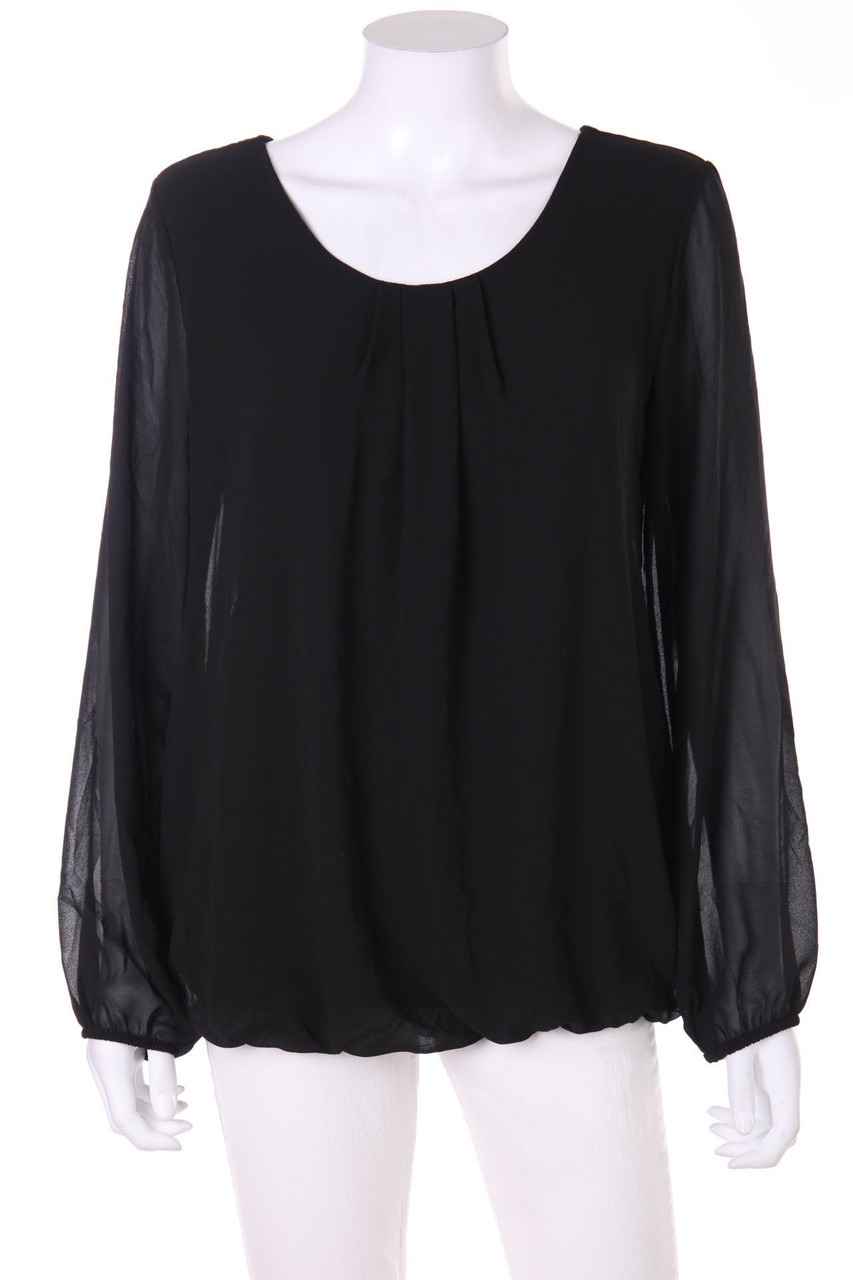 TODAY - Blouse, Layer Look with Lace Insert - M