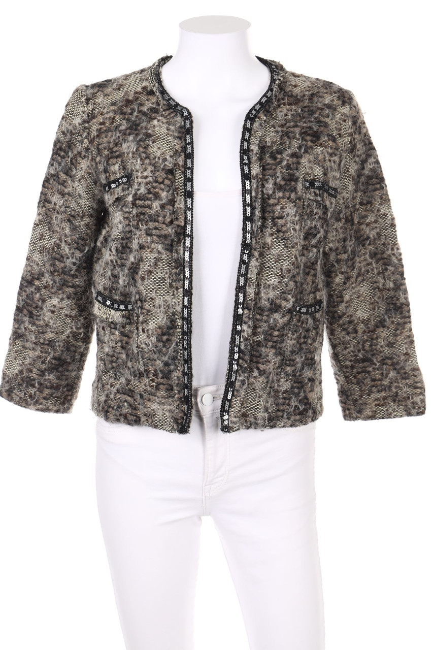 ZARA KNITWEAR - Cardigan mit Alpaka - M