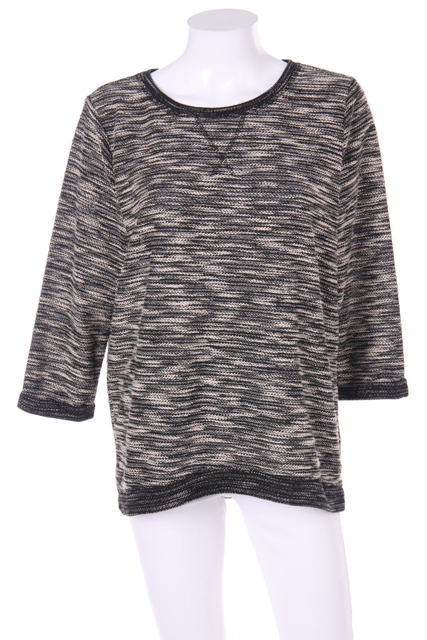 H&M - Muster-Strick-Pullover mit 7/8-Ärmel - S
