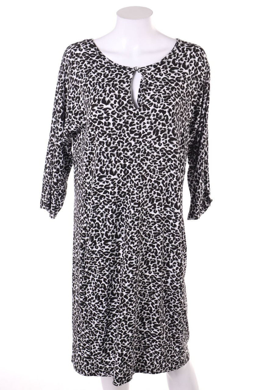 ADAGIO - Kleid mit Leo-Print - D 42