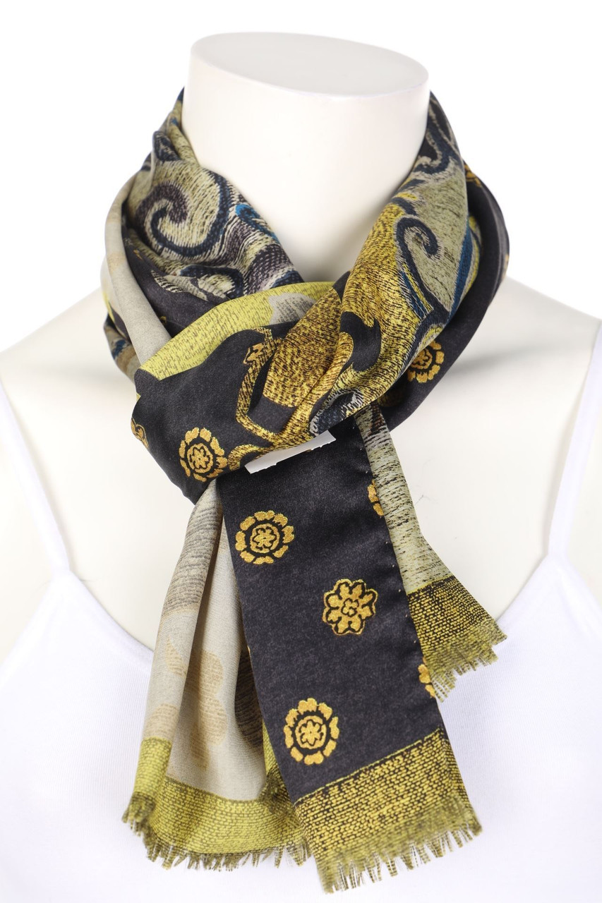ETRO - silk scarf with floral print
