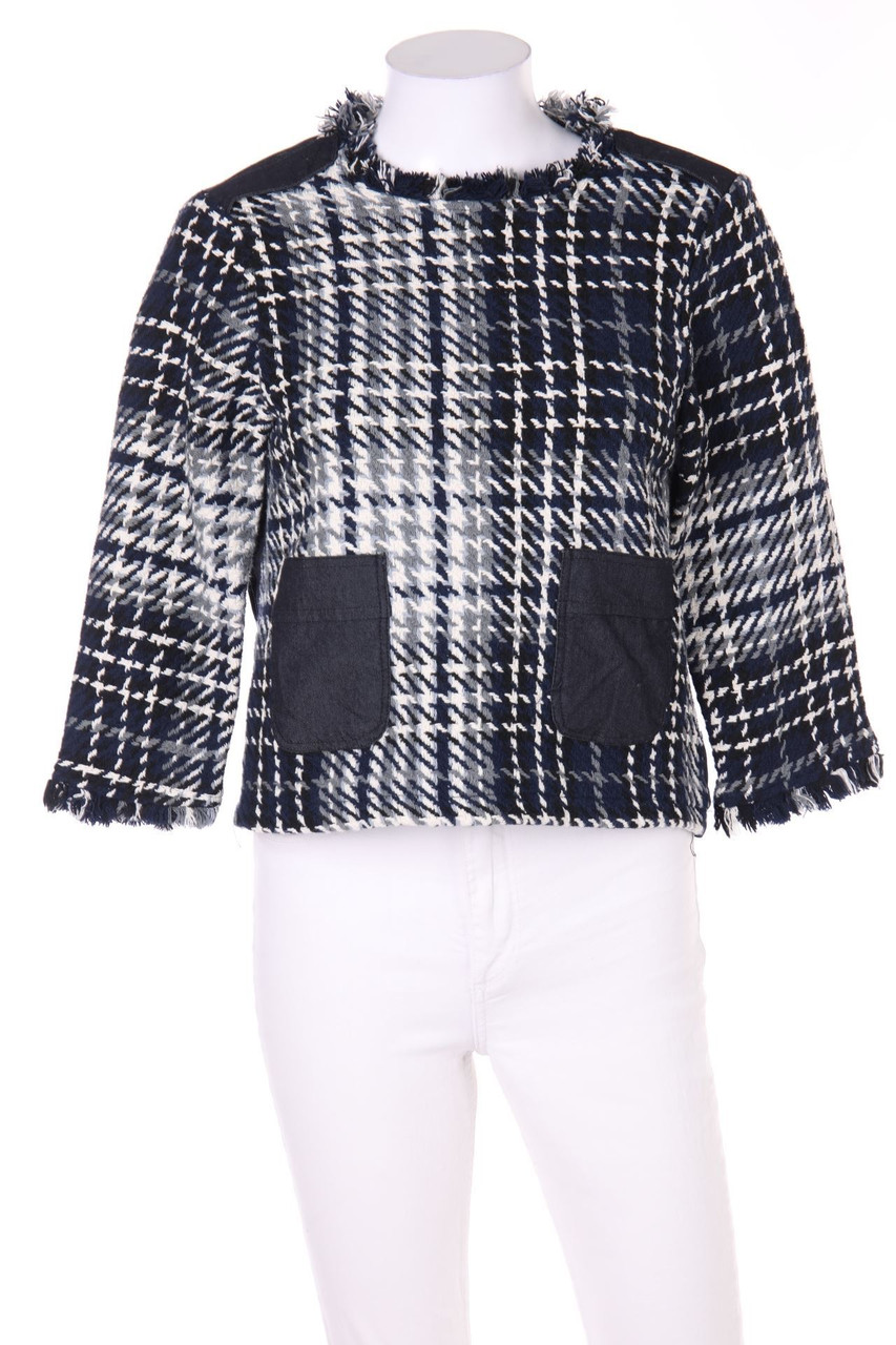 ZARA - Bluse mit 3/4-Ärmel mit Fransen - L