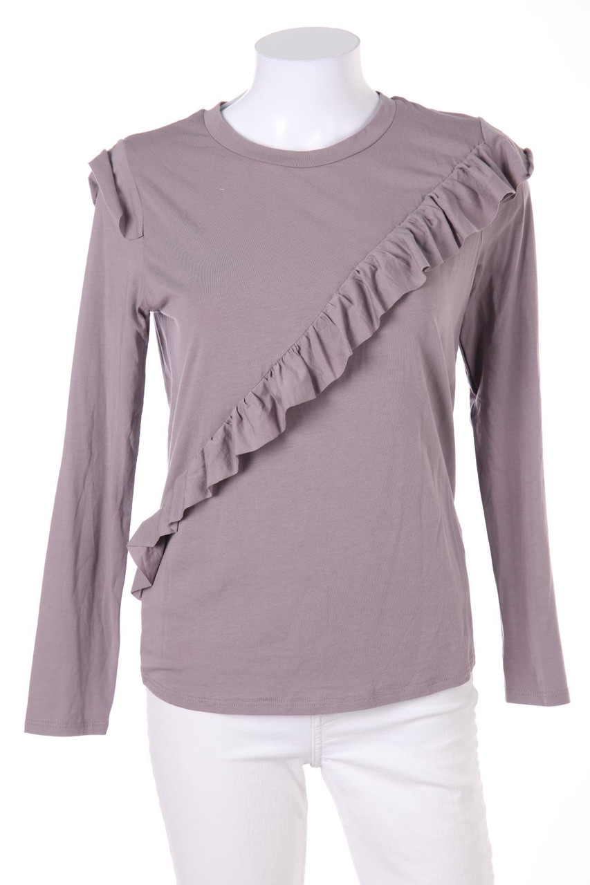 TOPSHOP - Longsleeve-Shirt with Volants - D 34