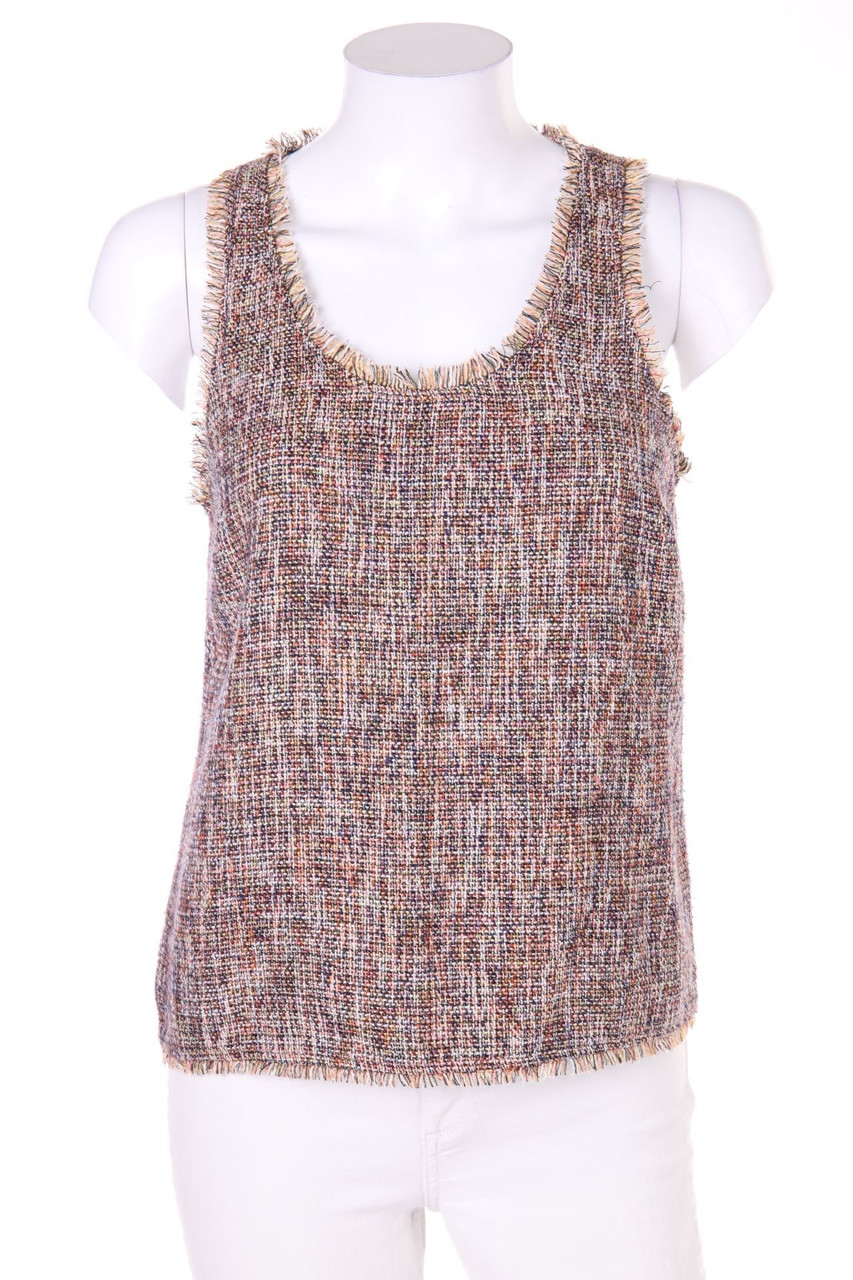 ZARA WOMAN - Blusentop mit Fransen - XS