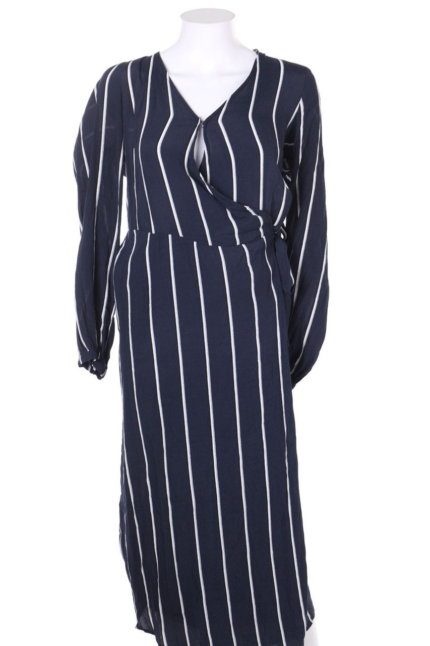 H&M - Wickelkleid mit Streifen - D 44