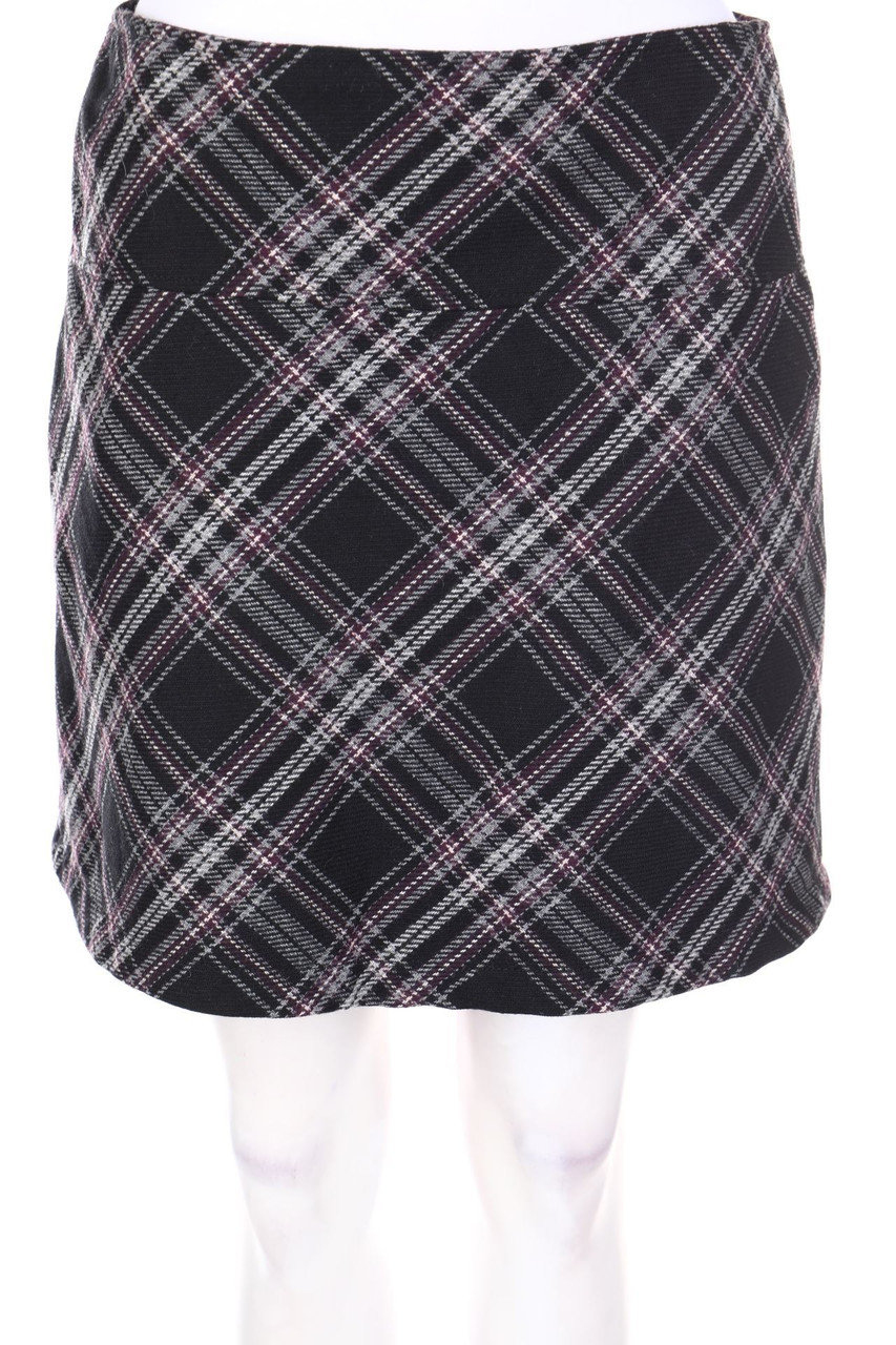CASSIS - Skirt, Wool-Blend, Checked - D 38