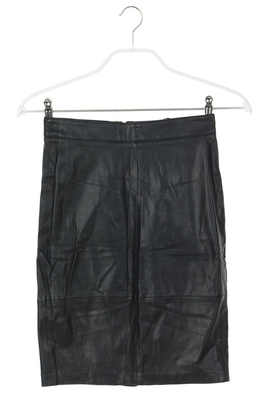 Stradivarius - Faux Leather-Skirt - D 34