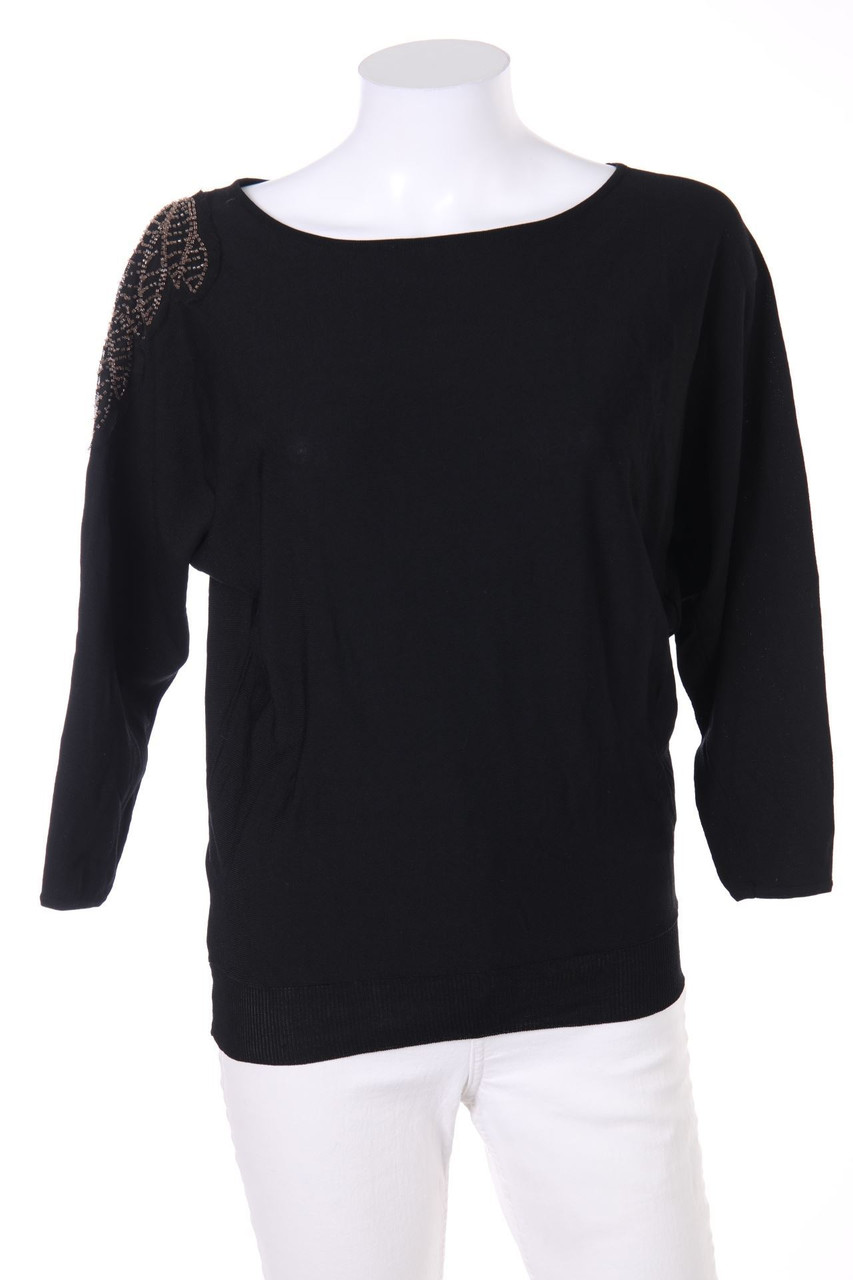 Sfera - Strick-Pullover mit Stickereien - M