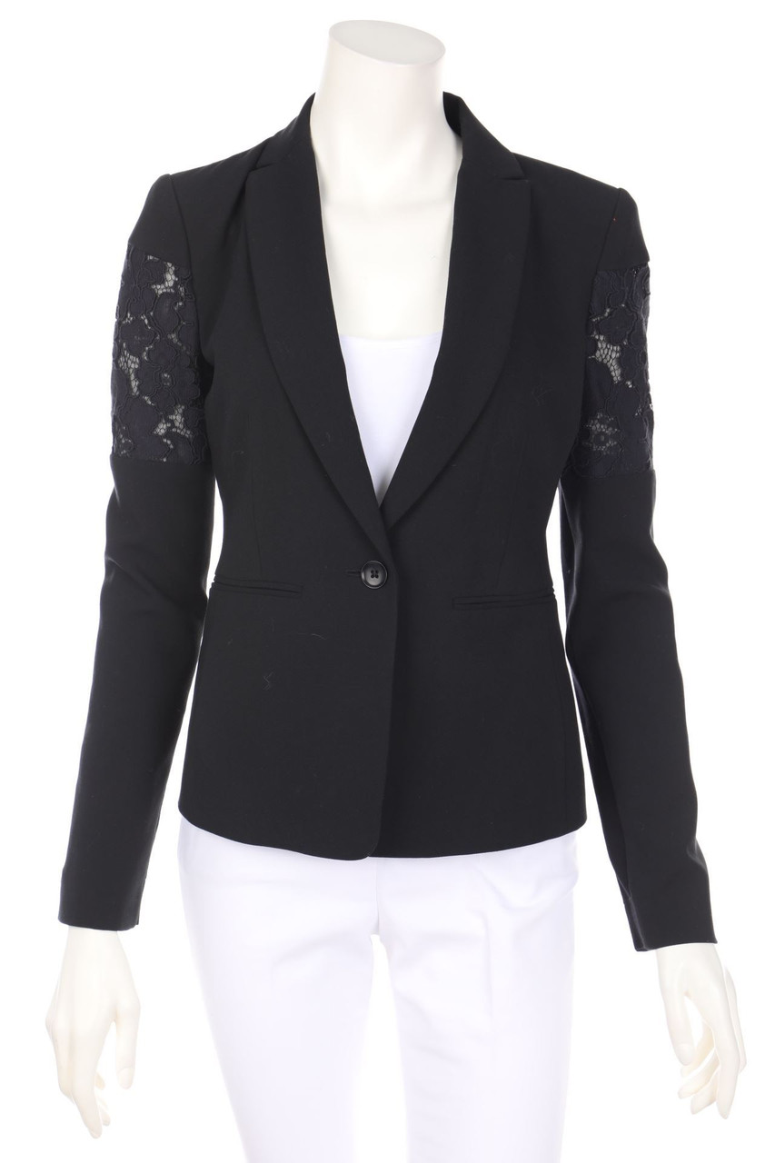 BCBG MAXAZRIA - Blazer mit Spitzen-Einsatz - XXS