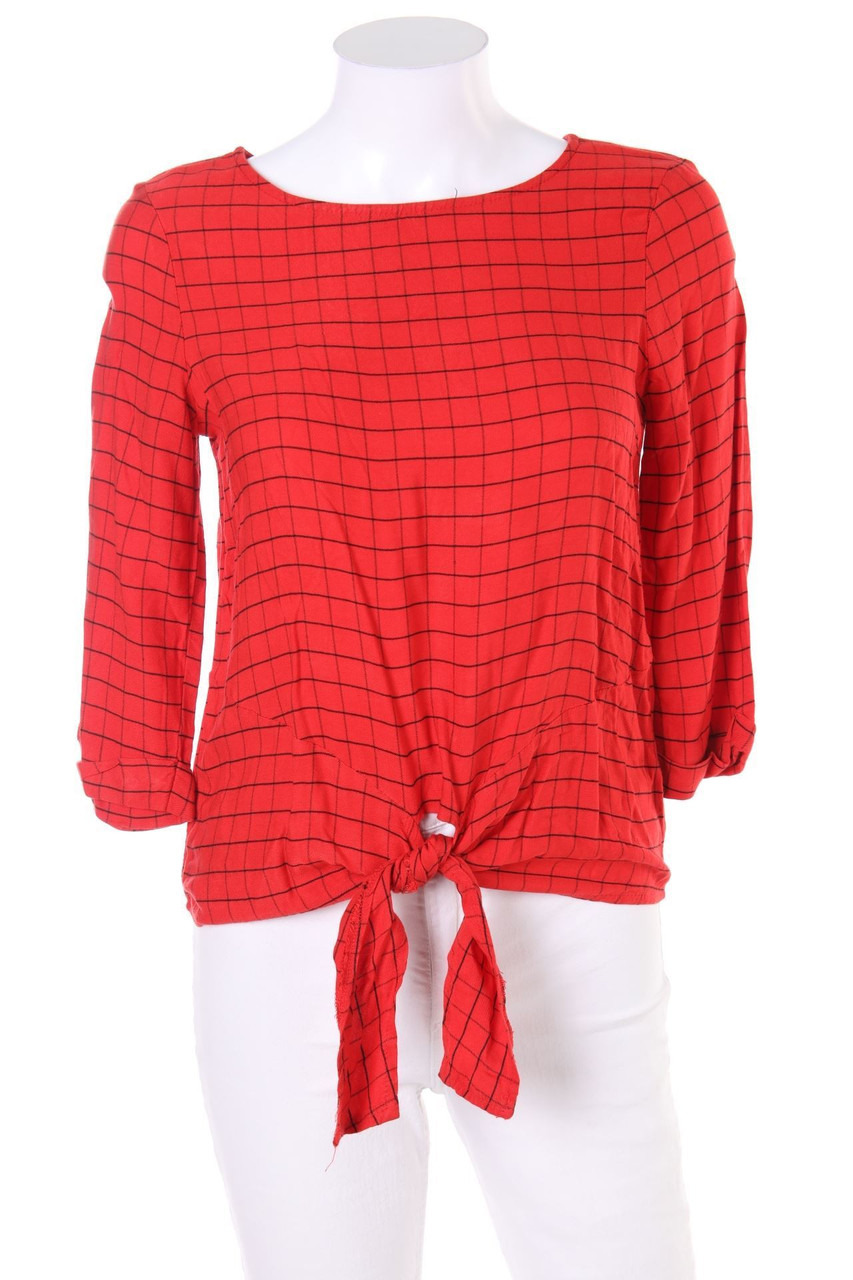 promod - Karo-Bluse mit 3/4-Ärmel - D 36