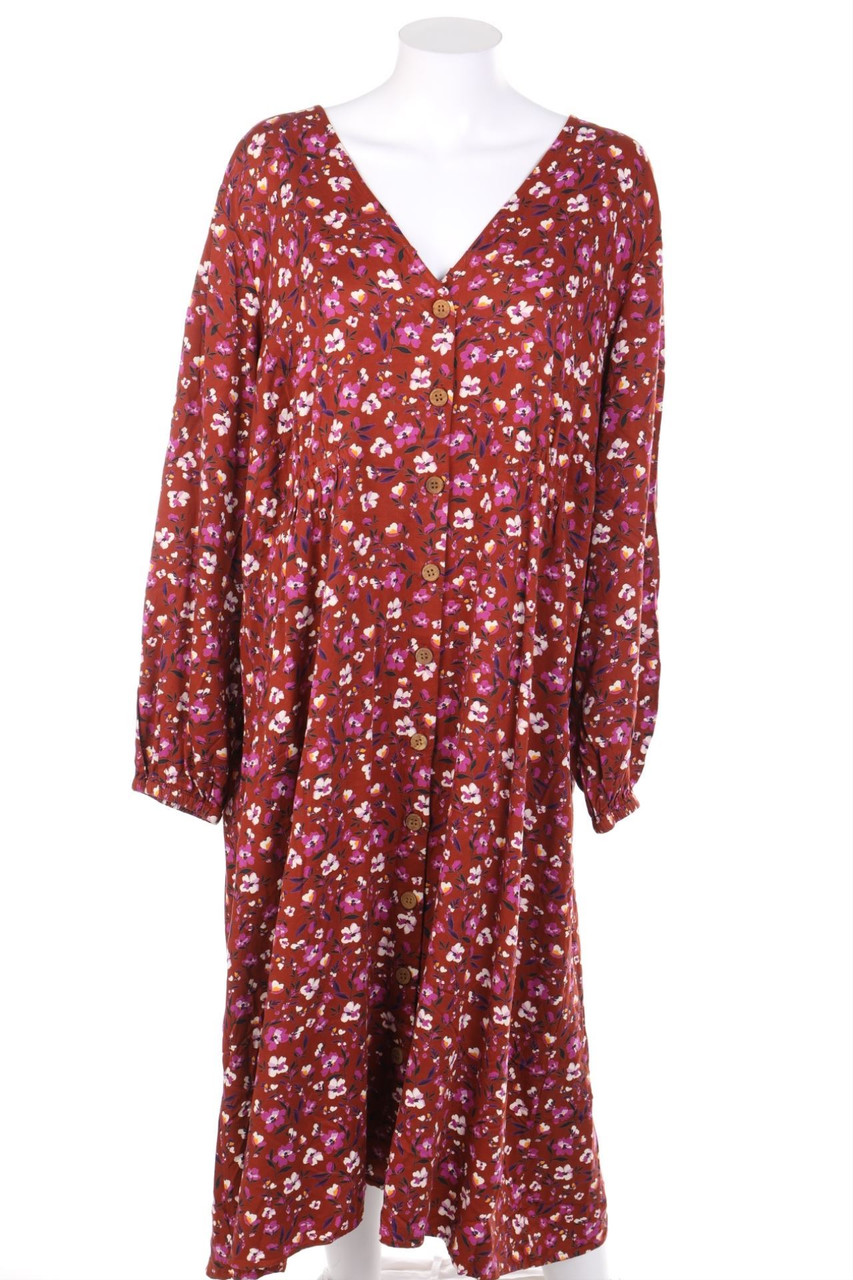 JUNAROSE - Maxi Dress with Flower Print - D 54