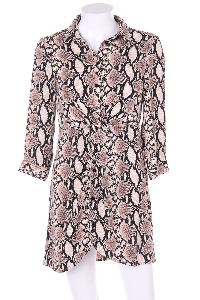 Bershka - Shirt Dress with Draping - XS