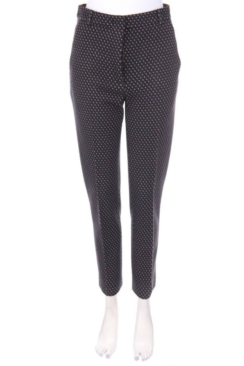 SEVENTY - Hose aus Woll-Mix mit Print - D 34