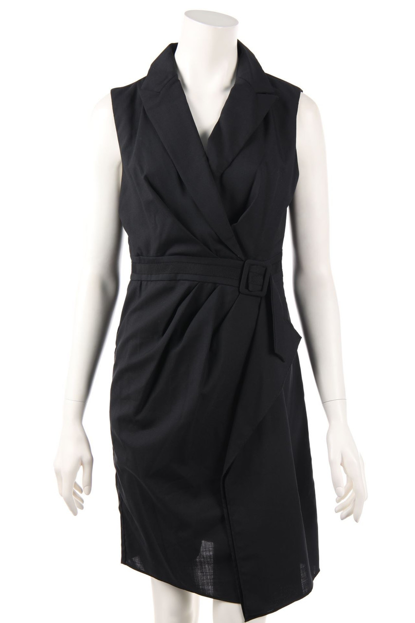 LES PETITES - dress with Wrap-Effect, Wool-Blend - D 38