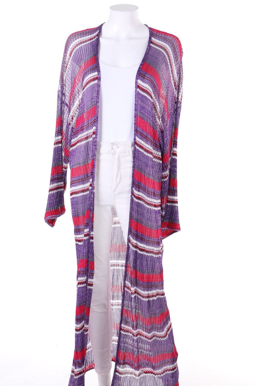 Zara Knit - Long-Cardigan mit Streifen - S
