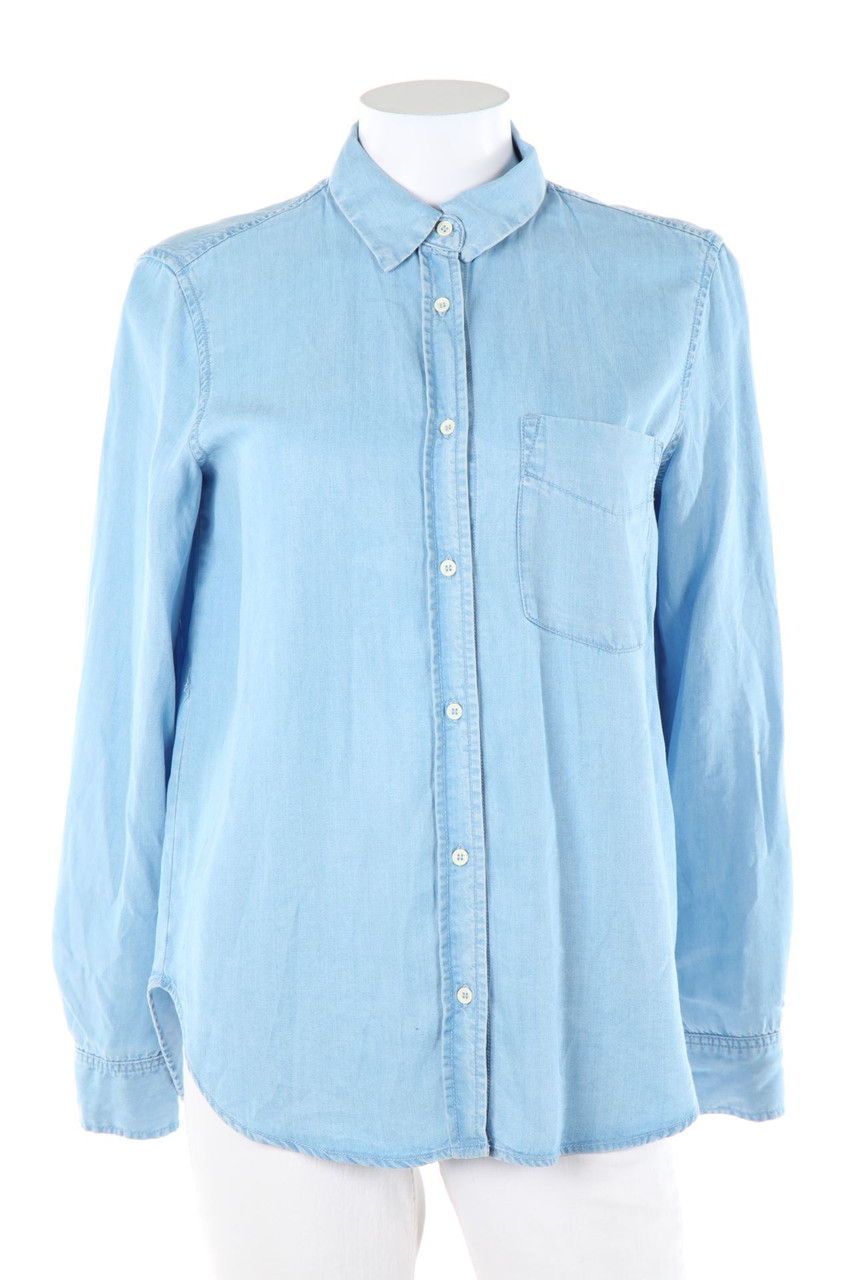 MANGO DENIM - Hemd-Bluse in Denim-Optik - XS