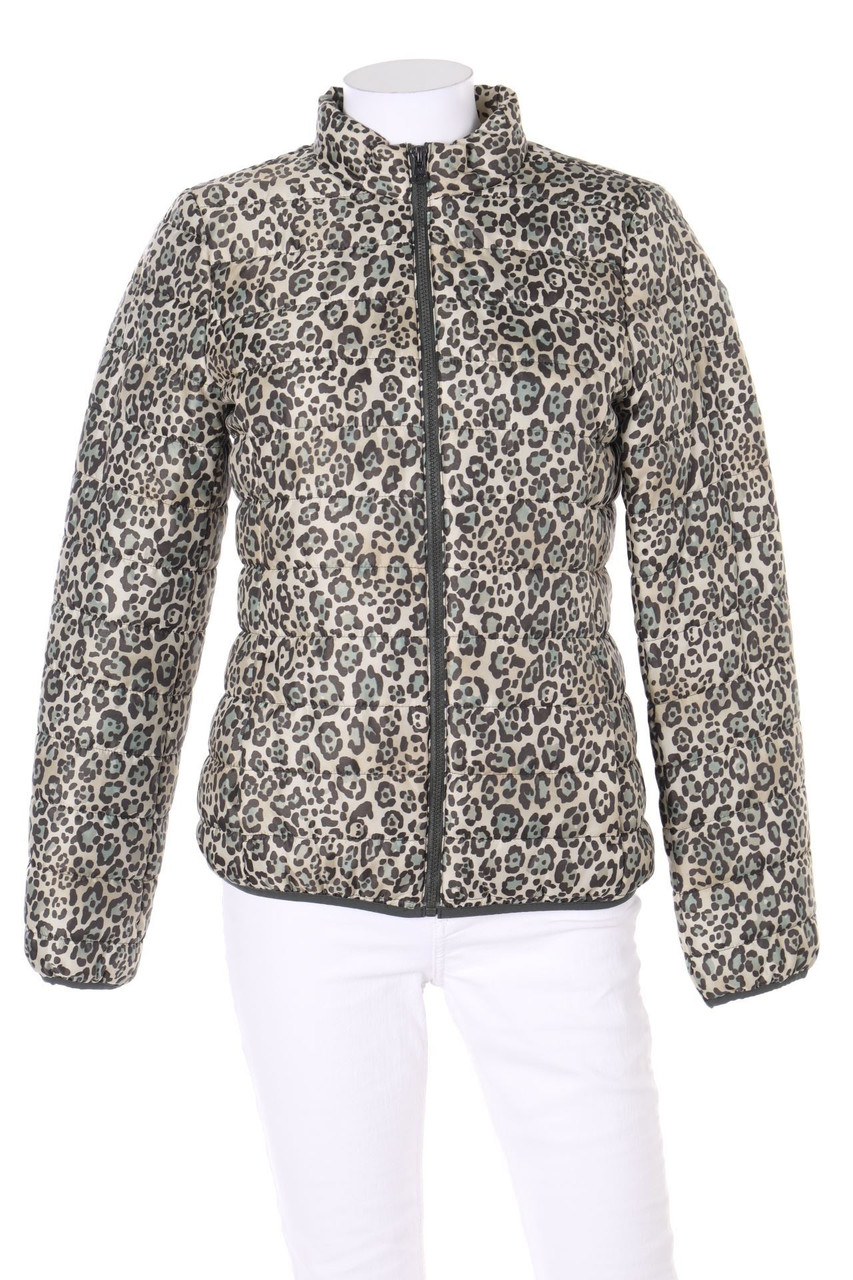 UNITED COLORS OF BENETTON - wattierte Jacke mit Animal-Print - D 36