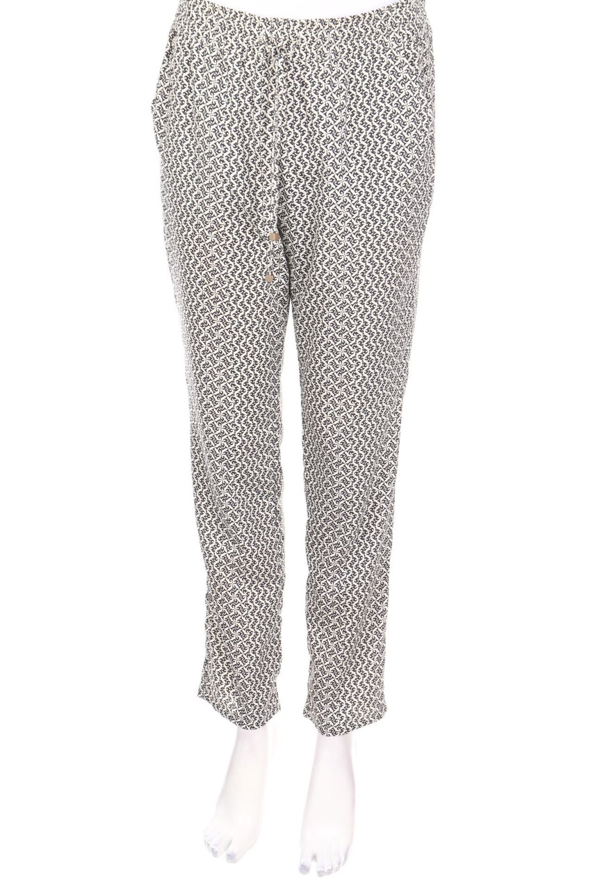 UNITED COLORS OF BENETTON - Patterned Pants with Drawstring - S
