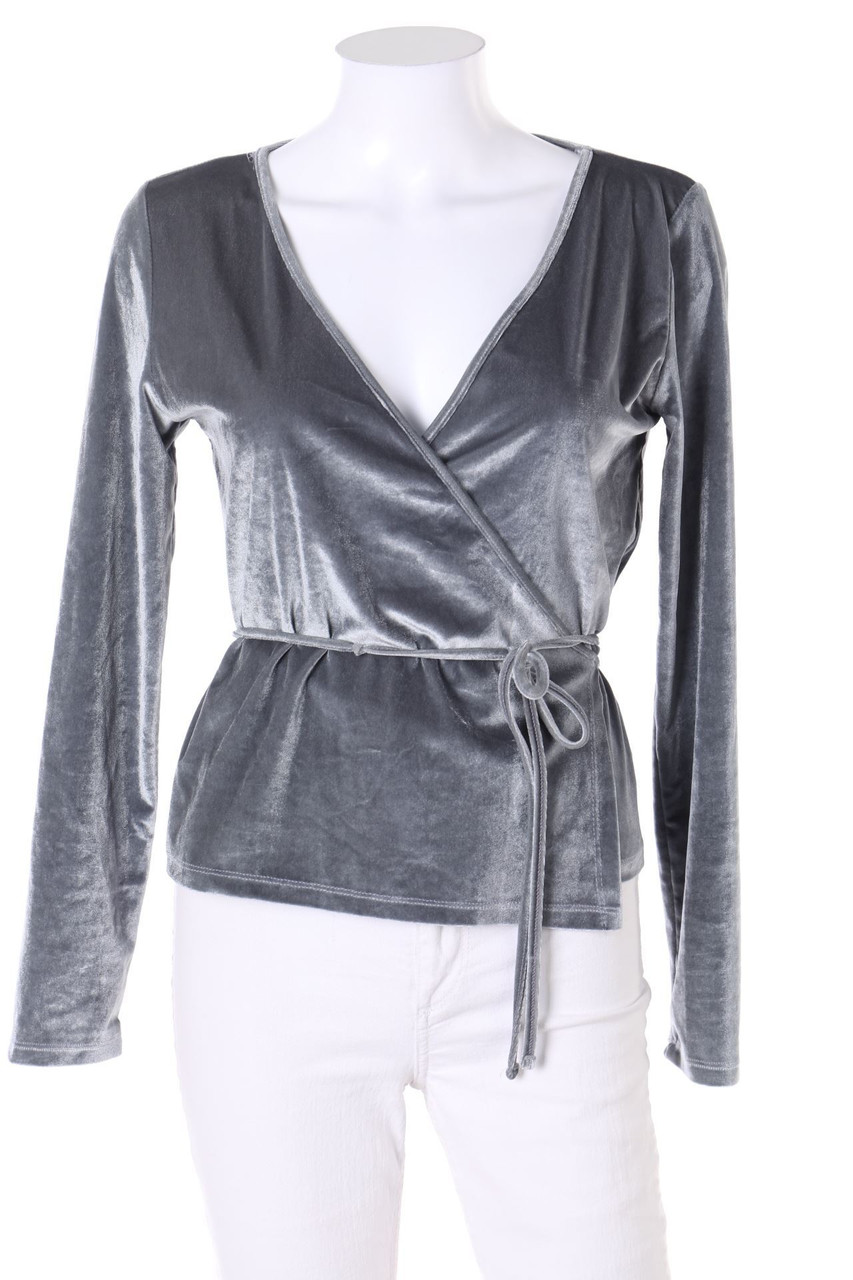 Bershka - Blouse, Velvet - M