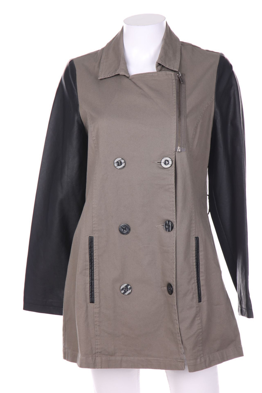 MISS CAPTAIN - Jacke mit Kunstleder-Details - D 40