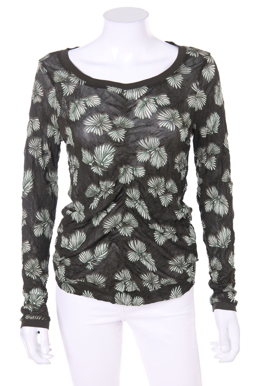 sandwich_ - Longsleeve-Shirt mit floralem Muster - L