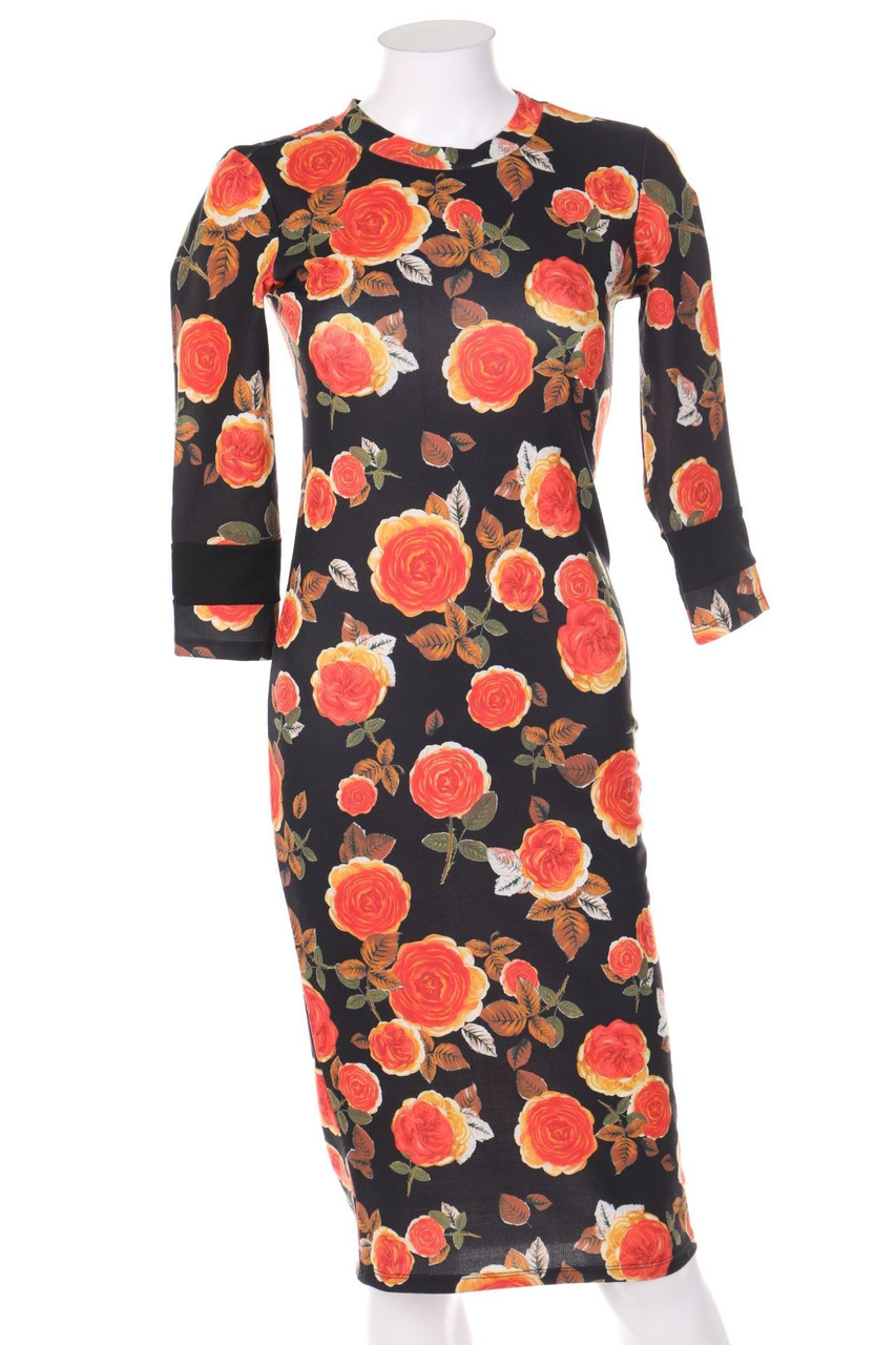 ZARA TRF - Abendkleid mit Blumen-Print - S