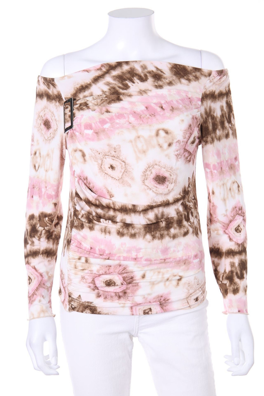 Charbell - Carmen-Bluse mit Print - ONE SIZE