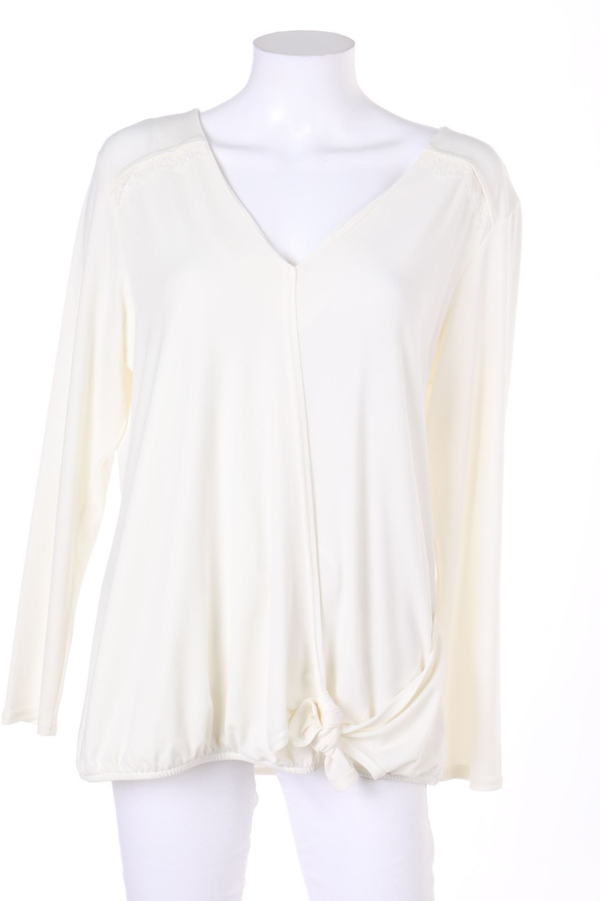 MANOR woman - Blouse with Wrap-Effect - XL