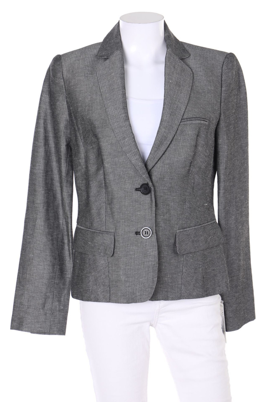 MANGO SUIT - Blazer aus Leinen-Mix mit Muster - D 38