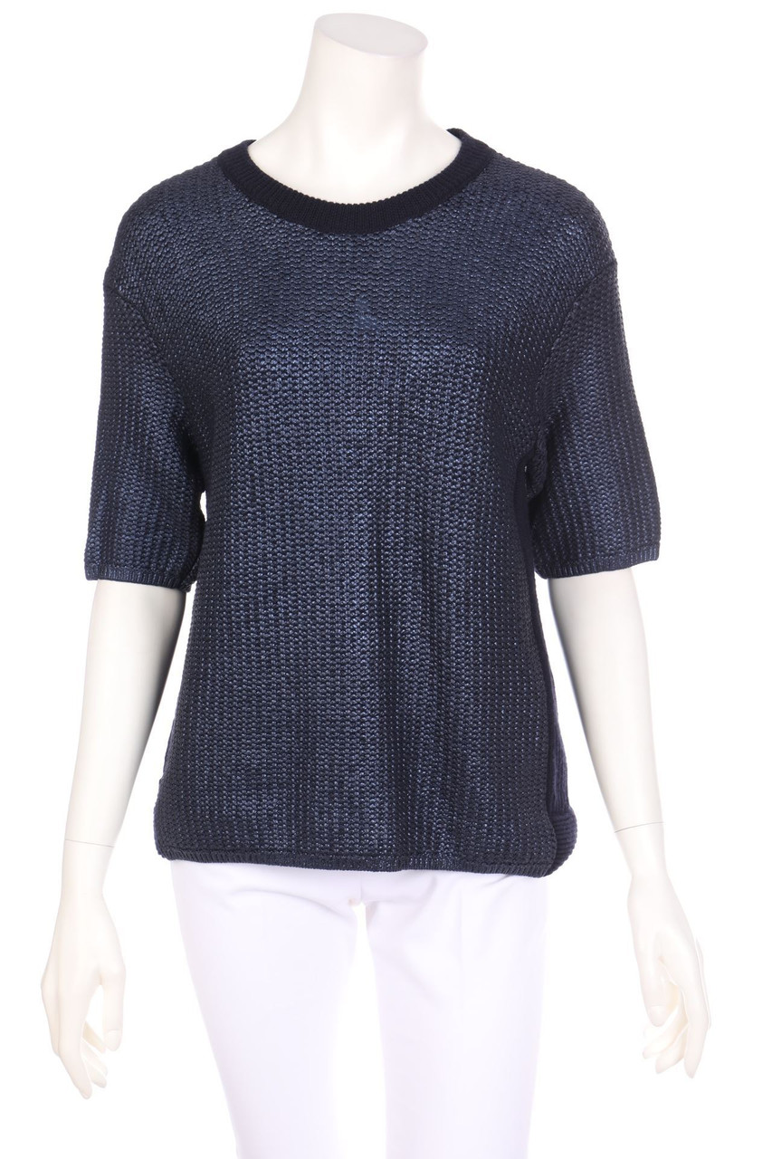 TORY BURCH - Strick-Pullover mit Metallic-Effekt - M