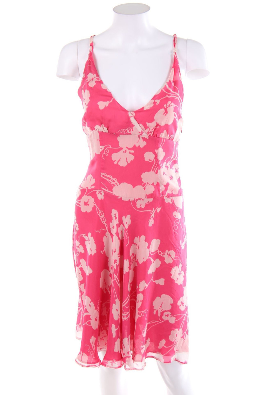 ZARA WOMAN - Seidenkleid mit floralem Muster - D 36