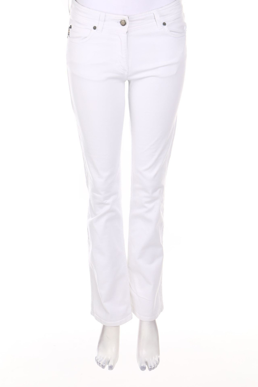 BURBERRY LONDON - Straigh Cut Jeans with Logo Badge - D 34