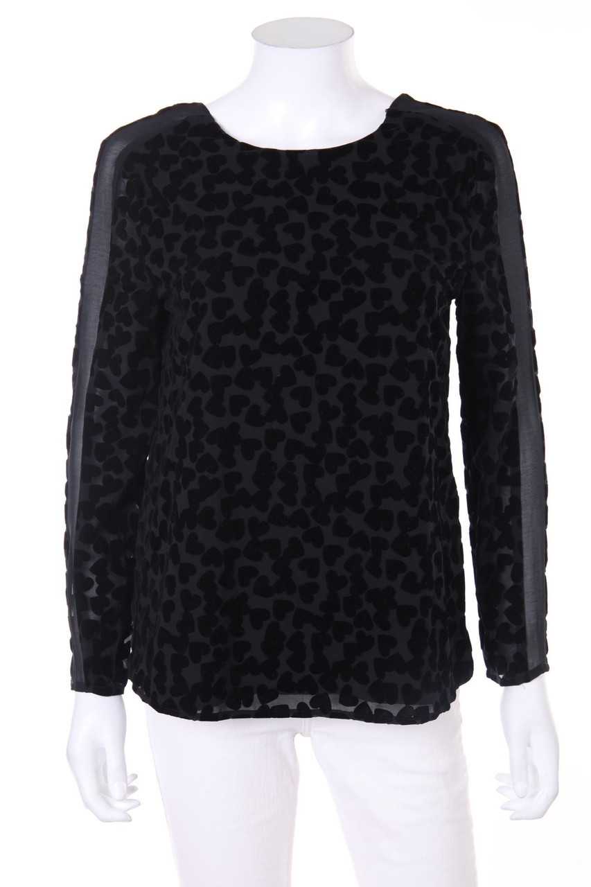 MANGO COLLECTION - Bluse mit Flock-Print - XS