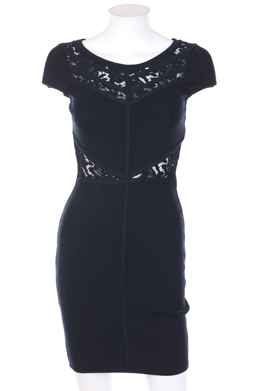 MORGAN - Dress with Lace Insert - S