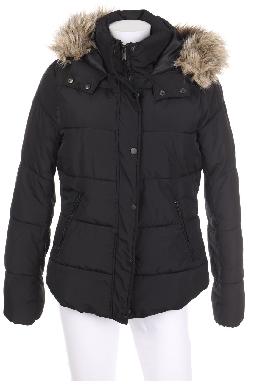 H&M LOGG wattierte Jacke mit Faux Fur-Kragen D 38 secondhand kaufe