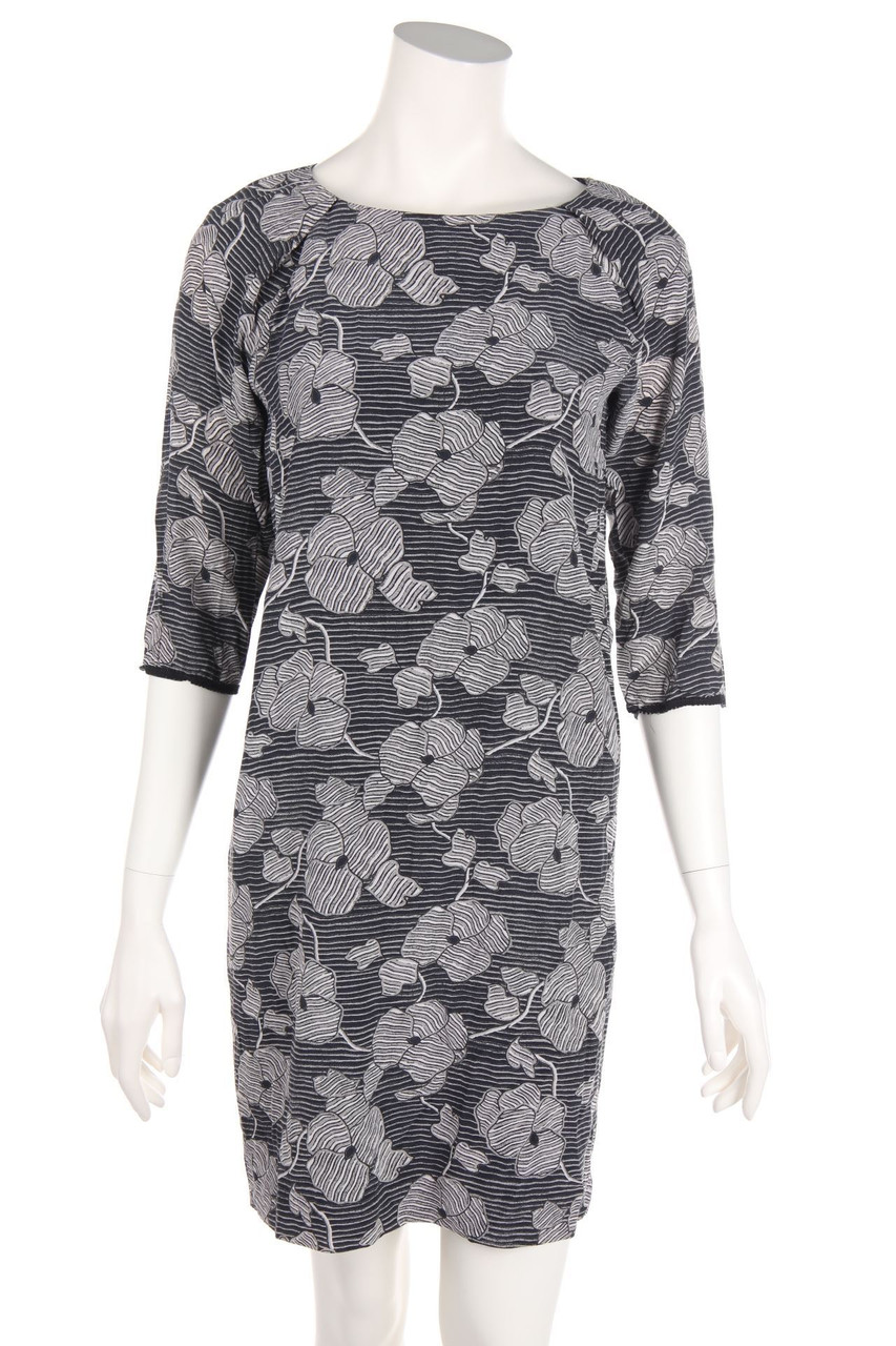 JOOP! - Seidenkleid mit Blumen-Print - D 34