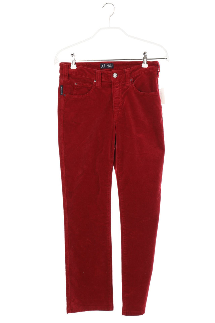 AJ ARMANI JEANS - Samt-Hose mit Logo-Patch - W28