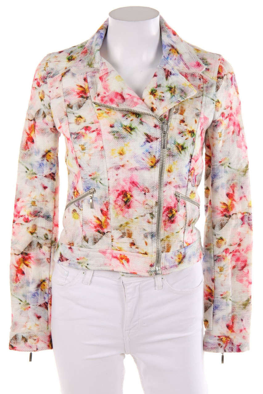 ZARA - Jacke mit Blumen-Print - S