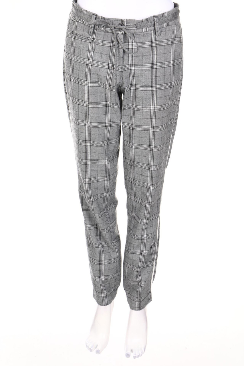 OPUS - Jogger-Hose mit Karo-Muster - D 40