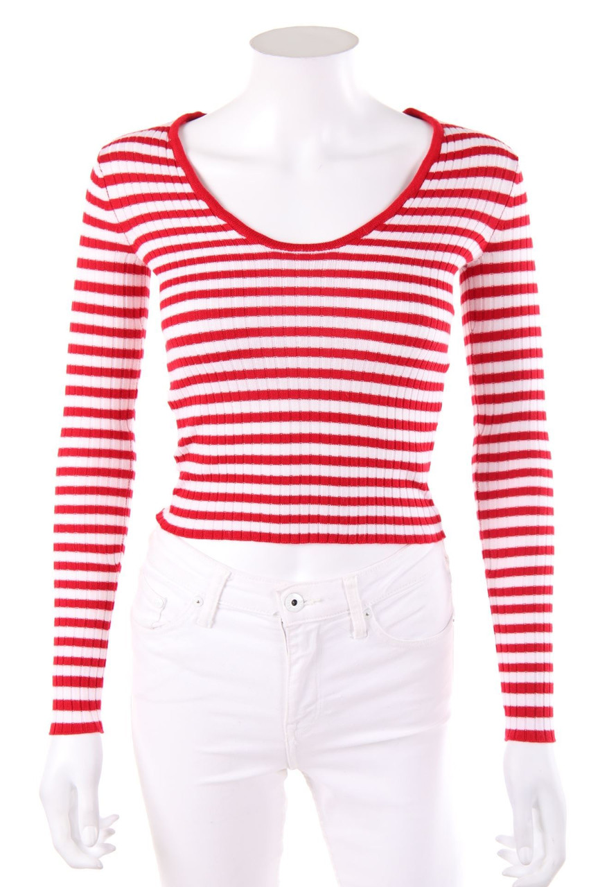 TALLY WEiJL - Cropped-Pullover with Stripes - XXS