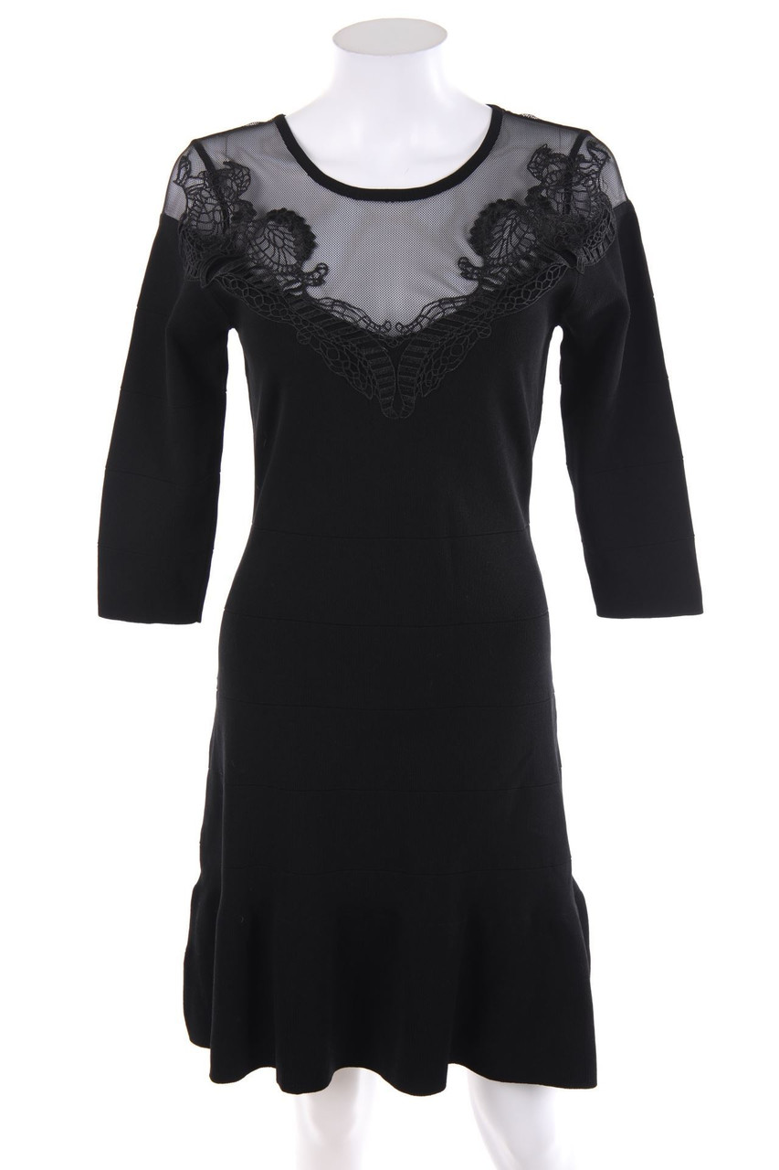 MORGAN - Party Dress with Lace Insert - L