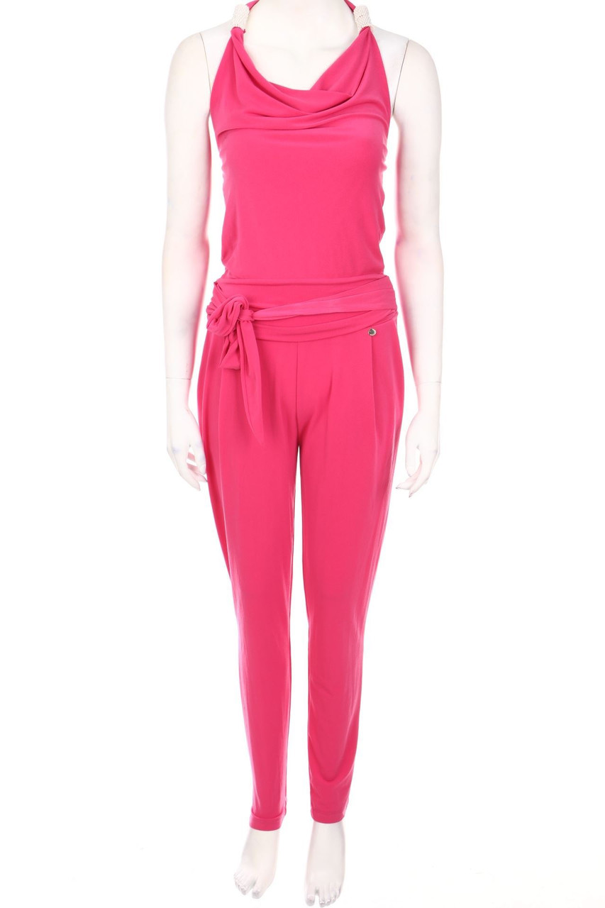 RINASCIMENTO - Neckholder Jumpsuit with Pearls - XL