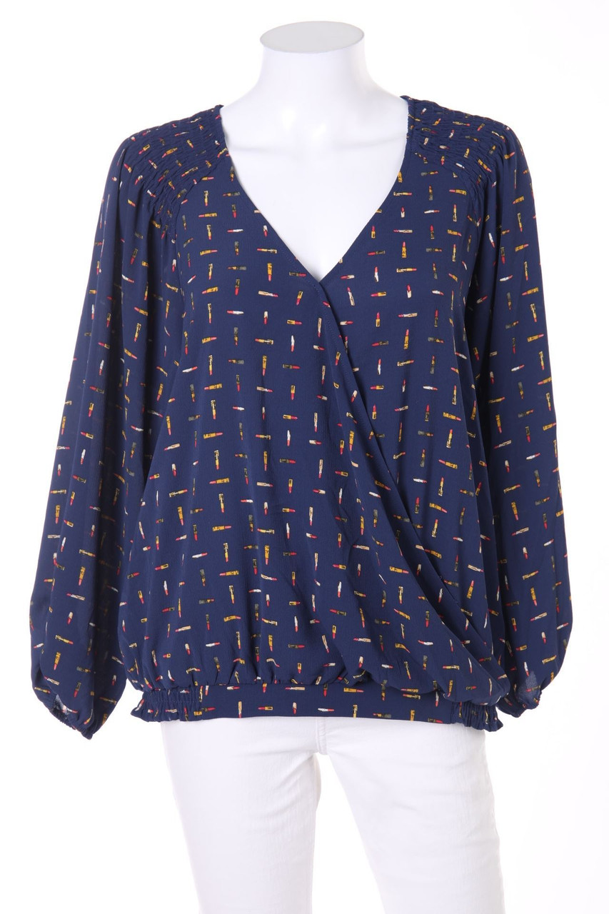 MORGAN - Blouse with Wrap-Effect - D 40