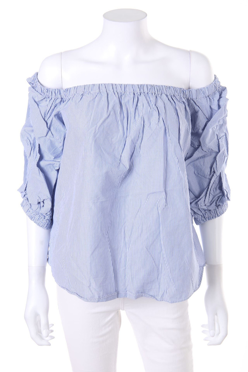 H&M - Carmen-Bluse mit Raffungen - D 46