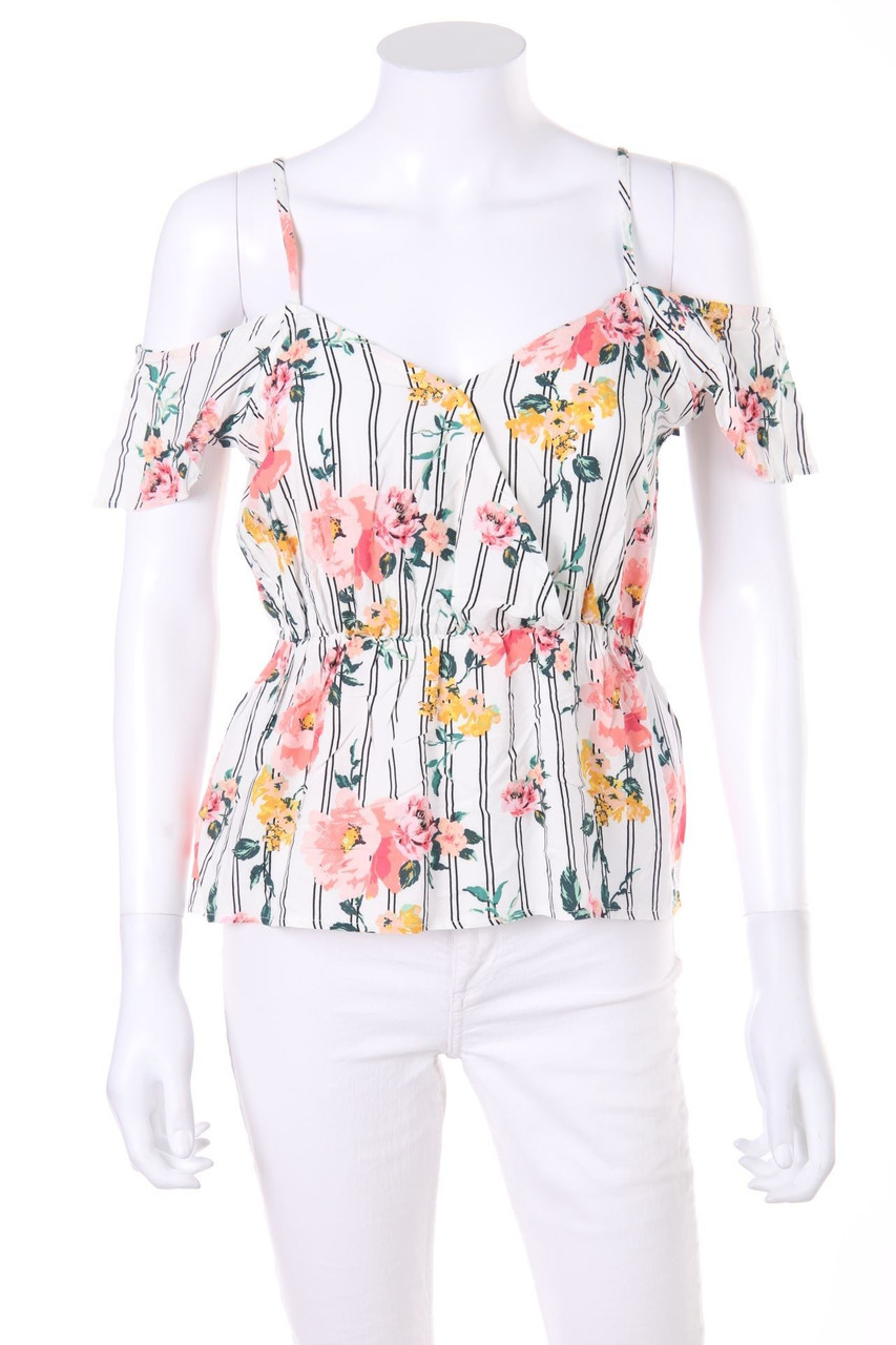 TALLY WEiJL - Blouse Top with Flower Print - M